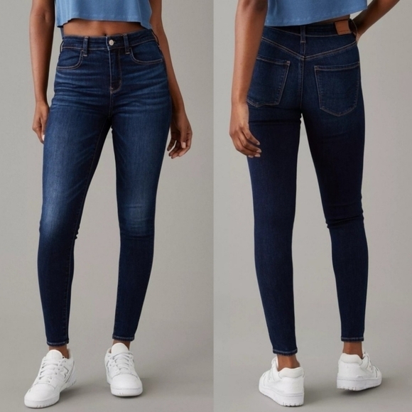 American Eagle Outfitters Denim - American Eagle Outfitters Curvy High Rise Denim Jeggings Sz 29/8 Long NEW